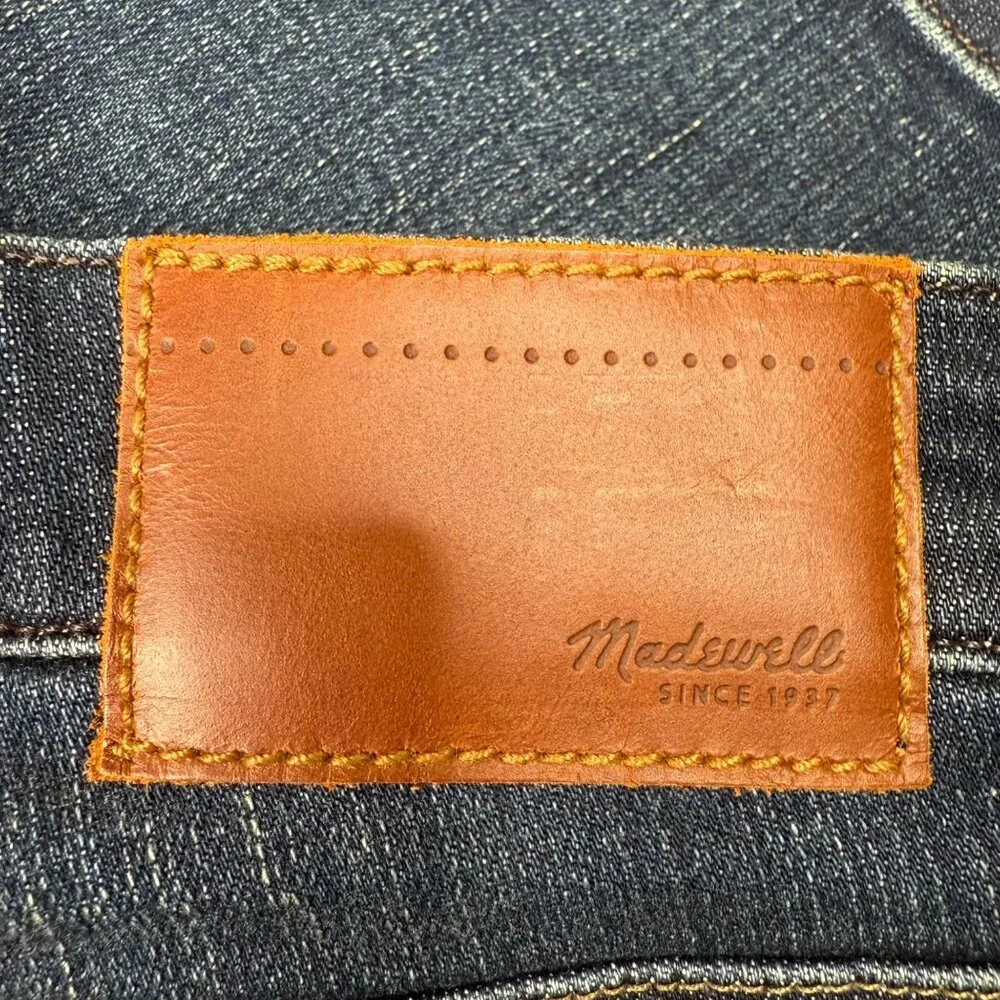 Madewell Mens 29x30 Blue Slim Fit Denim Jeans Medium Wash Stretch Cotton Blend - Picture 11 of 12